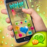 water theme go sms android application logo